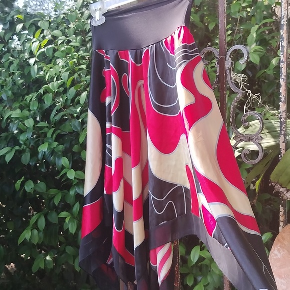 Lucca pre Y2K vintage sexy handkerchief skirt XSmall - Picture 5 of 6